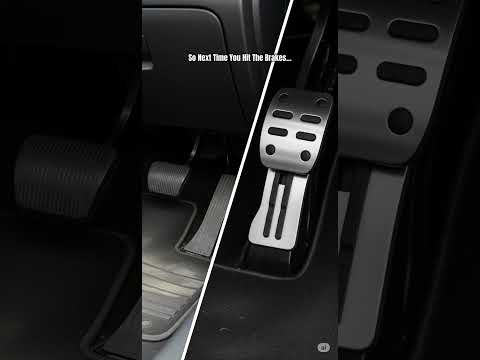 That strange texture on your brake pedal? It’s there for a reason.
