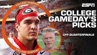 A CFP SHOWDOWN 😤 College GameDay’s Quarterfinals picks 🏈