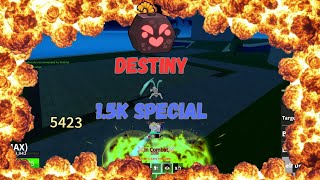 Blox Fruits Bomb DARK DAGGER PvP Montage - Destiny (1.5K Special)