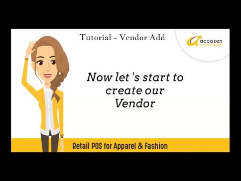 POS Billing Software Tutorial - Vendor Add