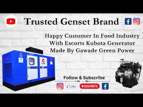 Grand Purandar Hotel Loves Its Escorts Kubota Genset II Gawade GreenPower Solution