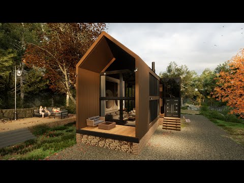 Rustic Charm Meets Modern Living: Unveiling the Barn-Inspired Shipping Container Home!