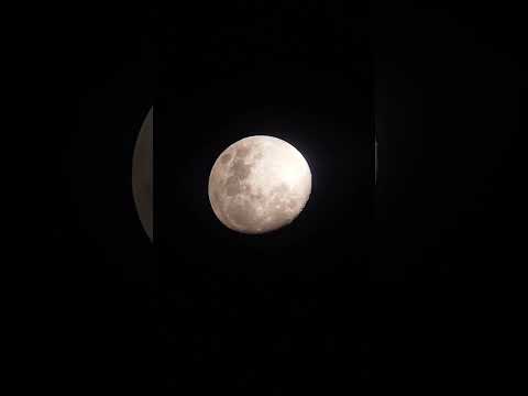 Shortest moon clip ever with a telescope and mobile