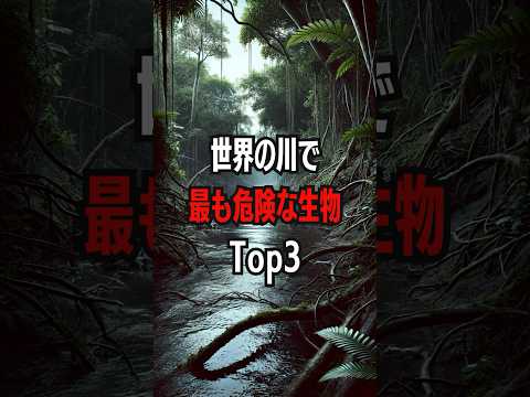 世界の川で最も危険な生物Top3# 危険な生物 #世界の危険生物 #ピラニア #カンディル #ナイルワニ