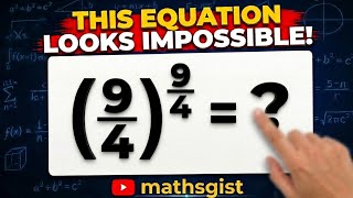 How to Simplify (9/4)^9/4 | Math Olympiad Exponents Trick...