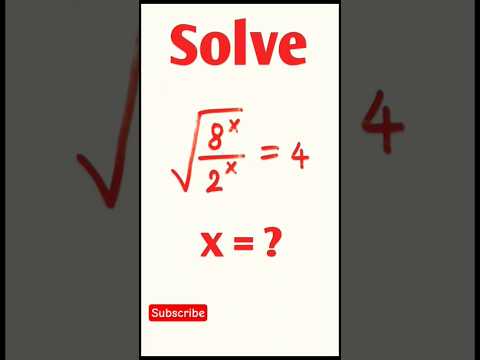 An interesting exponential equation | Math with Bipro | #maths #algebra #shorts #shortvideo