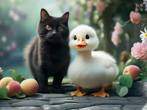 why duck and cat is cute