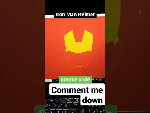 Draw Iron Man Helmet Using Python Programming || MR.ProgHammer