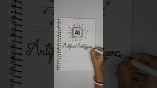 AI (Artificial Intelligence) Coverpage Design Idea #schoolassignment #schoolproject #CoverPage #ai