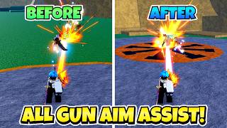 All Guns Aim Assist Before & After Balance Update! (Blox Fruits)