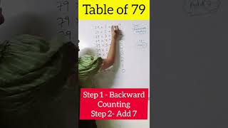 Table of 79 Trick #math #magic#speedmath #tricks #mathskills #subsribe #magic #vedicmaths#mathtricks