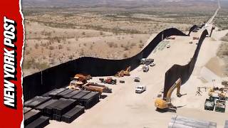 Aerial Shots of Trump's New Border Wall in Arizona