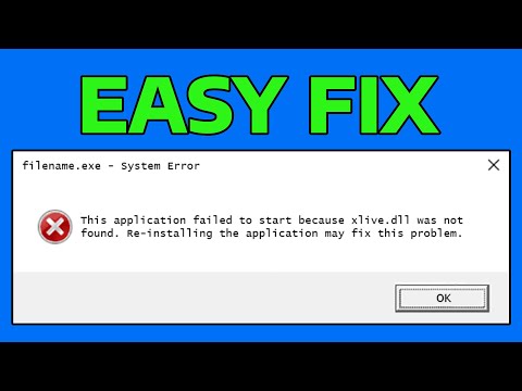 How To Fix Xlive.dll is Missing or Not Found Error in Windows