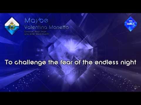 Valentina Monetta - "Maybe" (San Marino) - [Karaoke version]