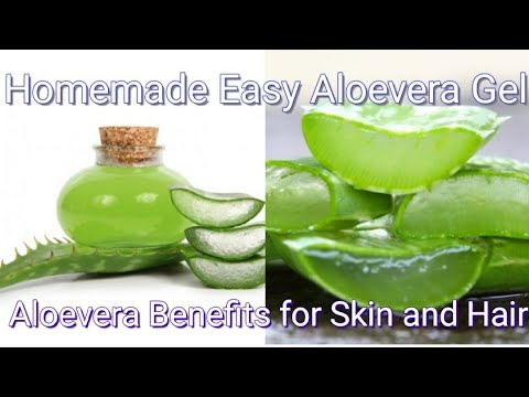 DIY HOMEMADE ALOEVERA GEL | how to make aloevera gel | Benefits of aloevera gel