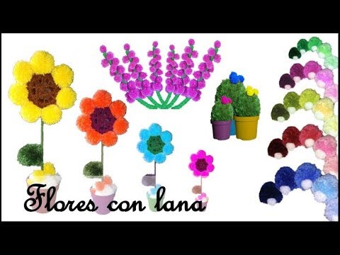 DIY - HOW TO MAKE POM POM FLOWERS
