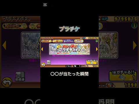 プラチケでお目当て以外のキャラが出た後、虚無になるの「あるある」だよね笑 #にゃんこ大戦争