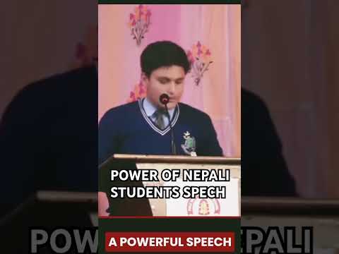 Nepali students Spech ☠️