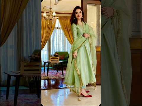 Best Eastern Dresses for Eid in Green #yumnazaidi #fatimafaisal #eid #pakistani #dresses #style