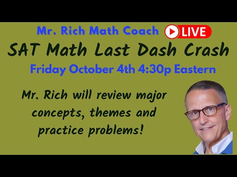SAT Math Last Dash Crash Review