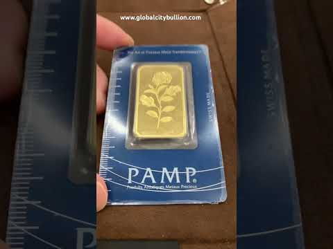 PAMP Gold Bar - Rosa - 1 oz #gold #shorts