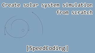 Create solar system from scratch on javascript [SpeedCoding]
