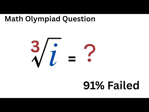 How To Find The Cube Roots Of Iota i ll Mathematics Olympiad Question ll