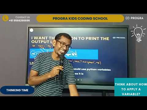 Think about how to apply a variable |Thinking Time |Progra Kids Coding School #python #pythonforkids