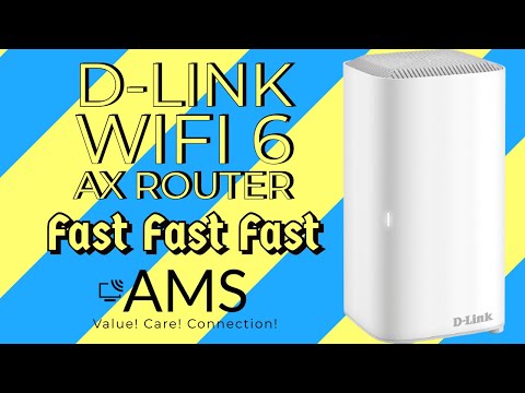 WiFi 6 D-link box opening with quick review