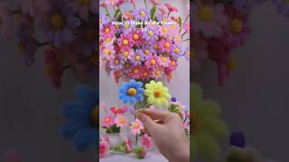 how to make a craft with pipe cleaners | fuzzy wire flowers tutorial #craftideas #diycrafts