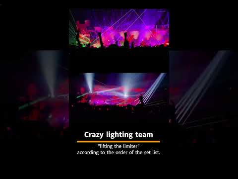 YOASOBI lighting team "lifting the limiter" according to the order of the set list. #yoasobi