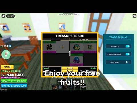 ONLY Blox Fruits Trade Freeze Scam Script ( Victim + Scammer POV ) [🎄Yeti Update🎁] 2025 KEYLESS