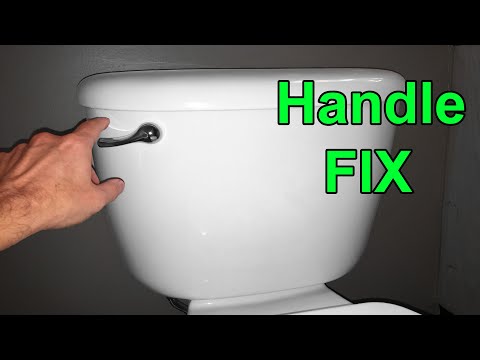 Toilet tank handle lever replacement