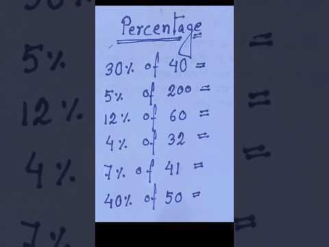 Math Antics - What Are Percentages? #shortvideo #mathstricks #maths