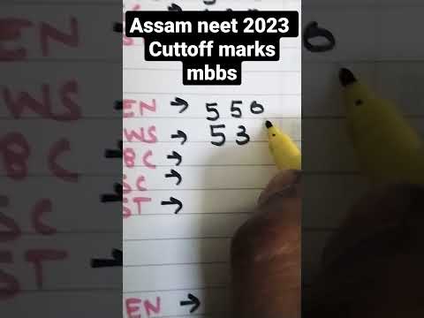 Assam neet cuttoff #shorts