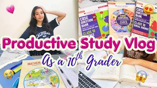 Study Vlog As a 10th Grader 📖 | Realistic Student Life + Productivity ✨