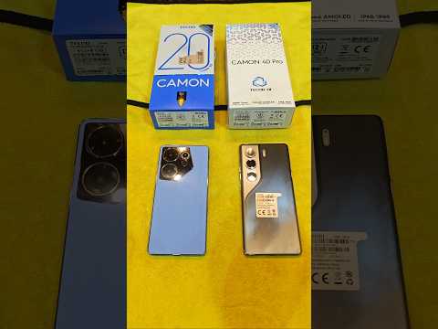 Tecno Camon 40 Pro vs Tecno Camom 20 Premier 5g #speedTest #TechnicalMubeen #Shorts