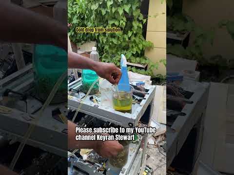 Gold Drop From Solution