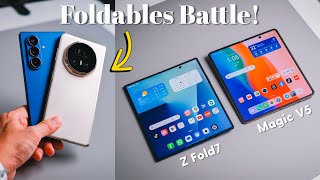 HONOR Magic V5 vs Galaxy Z Fold 7: Best Foldable Battle! | Which Should U Get? 🤔