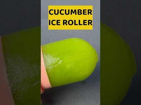 DIY Cucumber Ice Roller for Glowing, Hydrated Skin | Easy Soothing Remedy!