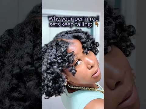 Perm Rod Set 💕 #type4hair #4chairstyles #4chair #permrodset