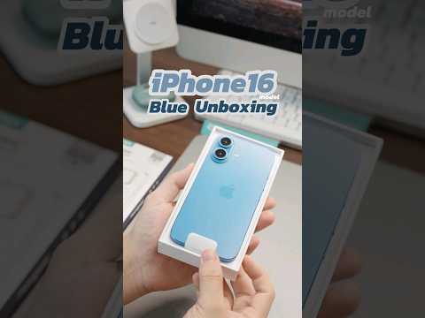 Blue iPhone 16 Unboxing! #iphone16 #iphone16series #iphone16pro