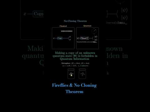 No Cloning Theorem in Quantum Information | Fireflies #quantumcomputing #owlcity #qubits #explore