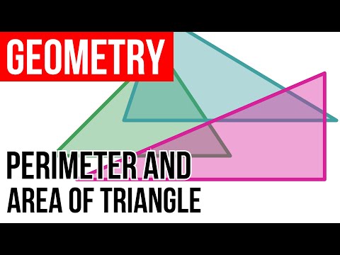 Perimeter and area of a triangle