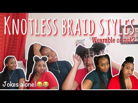 How to Style Knotless Braids | Practical or Not? MUST WATCH😂