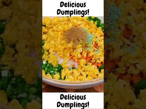 Best Vegetable Dumplings - A Healthy and Tasty Chinese Classic #shorts