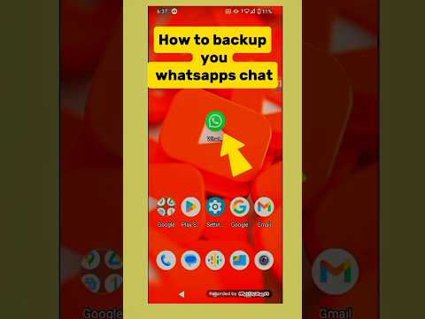 How to backup you whatsapps chat // #whatsappschatbackup #WhatsApp #shorts