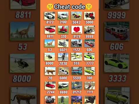 Iron man+spider man+tractor+all cheat code list 😱#gaming #cheatcodes