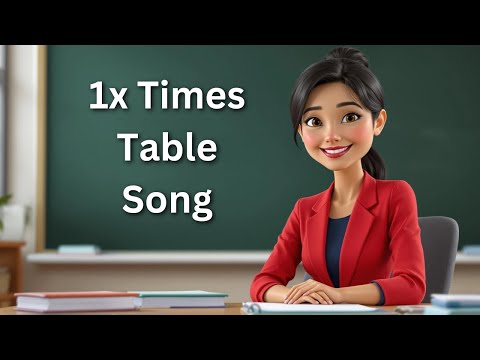 1x Times Table Song - Easy & Fun Way To Learn Multiplication Tables! #timestables #kidsfunlearning