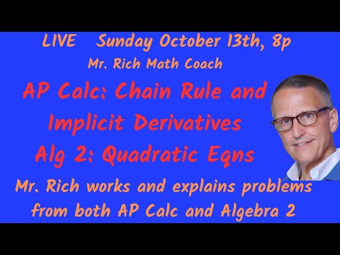 Mr. Rich Sunday Math Q and A - October 13, 2024